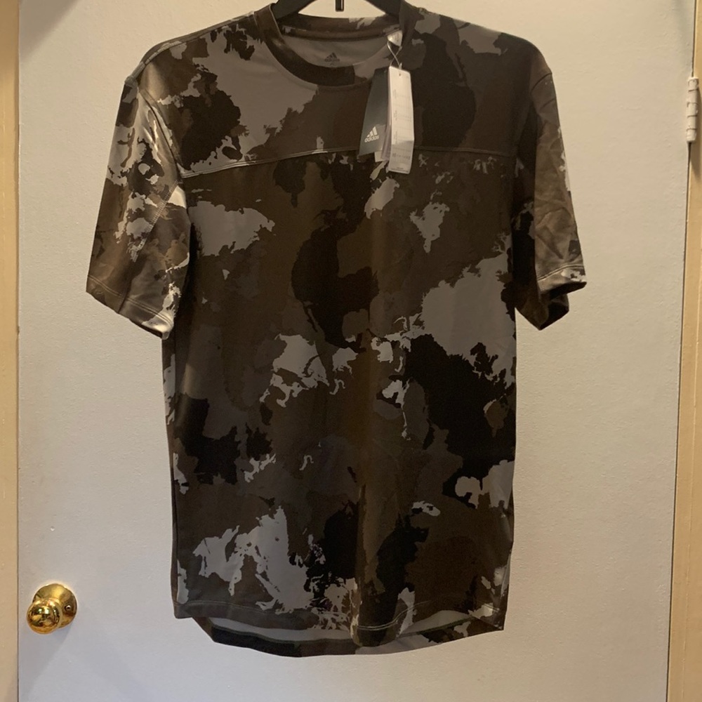 Adidas Aeroready, S, mens camo athletic shirt
